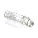 Adam & Eve Adam's Extension 2 Inch Penis Extender Clear with soft nubs for added pleasure.