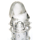 Adam & Eve Adam's Extension 2 Inch Penis Extender Clear showing its clear texture and design.