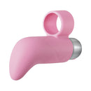 Adam & Eve Silicone Rechargeable Finger Vibe Light Pink, a compact and ergonomic vibrator for focused stimulation.
