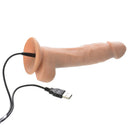 Adam & Eve Adam's True Feel Dildo With Remote Control featuring USB charging and lifelike design.