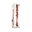 Adam & Eve Eve's Sweetheart Swirl Glass Dildo in packaging, showcasing its colorful swirl design.