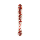 Adam & Eve Eve's Sweetheart Swirl Glass Dildo featuring colorful inner spiral and raised swirls for textured stimulation.