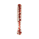 Adam & Eve Eve's Sweetheart Swirl Glass Dildo with raised swirls and colorful inner spiral.