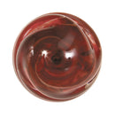 Adam & Eve Eve's Sweetheart Swirl Glass Dildo features a beautiful swirl design in rich red tones.