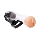 Adam & Eve Adam's ProMax Penis Pump With Gauge includes a vacuum pump and silicone ring for enhanced erections.