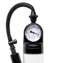 Adam & Eve Adam's ProMax Penis Pump With Gauge showing pressure gauge and suction hose for enhanced performance.