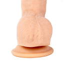 Adam & Eve Adam's Colossal 12 Inch Dildo Beige with detailed shaft and realistic texture.