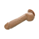 Adam & Eve Adam's Colossal 12 Inch Dildo Brown realistic dildo with prominent detailing, perfect for parties or themed events.