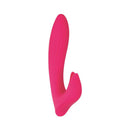 Adam & Eve Eve's Bliss Vibrator in vibrant pink, designed for dual clitoral and G-spot stimulation.