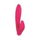 Adam & Eve Eve's Bliss Vibrator in bright pink, designed for dual clitoral and G-spot stimulation.