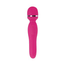 Adam & Eve Intimate Curves Rechargeable Wand Massager in pink, designed for powerful deep vibrations and stimulation.