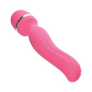 Adam & Eve Intimate Curves Rechargeable Wand Massager in vibrant pink, designed for powerful stimulation and pleasure.