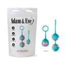 Adam & Eve Eve's Silicone Kegel Training Set includes single and dual weighted kegel trainers for pelvic floor strengthening.