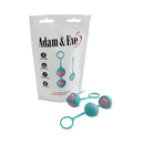 Adam & Eve Eve's Silicone Kegel Training Set with two trainers displayed in packaging.