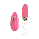 Adam & Eve Turn Me On Rechargeable Love Bullet in vibrant pink with wireless remote and textured design.