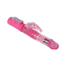 Adam & Eve Eve's First Thruster Rabbit Vibrator featuring thrusting, rotating beads and rabbit-ear vibration.