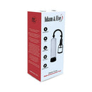 Adam & Eve Starter Penis Pump Clear packaging showcasing its features and design.