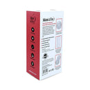 Adam & Eve Clear Triple Chamber Ball Drainer Stroker packaging showcasing features and design.