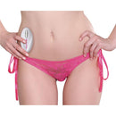 Adam & Eve Eve's Rechargeable Vibrating Panty With Remote, featuring lace design and a remote-controlled vibe.