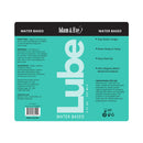 Adam & Eve Water-based Lubricant 8 Oz packaging with directions and ingredient details.