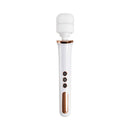 Adam & Eve Magic Massager Corded Wand Vibrator White with adjustable settings for deep vibrations.