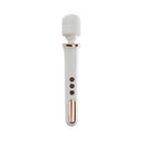 Adam & Eve Magic Massager Corded Wand Vibrator White in sleek design with buttons for speed control.