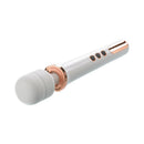 Adam & Eve Magic Massager Corded Wand Vibrator White featuring controls for powerful vibrations.
