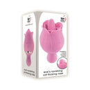 Adam & Eve Eve's Ravishing Clit Flicking Rose Vibrator with 9 speed tongue, beautifully designed in pink rose shape.