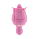 Adam & Eve Eve's Ravishing Clit Flicking Rose Vibrator in pink silicone design, ideal for clitoral stimulation.