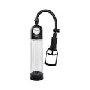 Adam & Eve Adam's Pleasure Kit For Him - Penis pump with gauge for enlargement and health, ergonomic design.