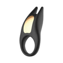 Adam & Eve Lucas II Vibrating Couple's Stimulator Black side view, showcasing its design and features.
