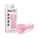 Adam & Eve Super Head Honcho Masturbator in packaging showcasing its open-ended design and textured interior.
