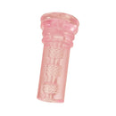 Adam & Eve Super Head Honcho Masturbator in pink, featuring textured interior for enhanced pleasure.