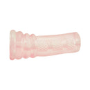 Adam & Eve Super Head Honcho Masturbator showcasing a clear, textured design for enhanced pleasure.