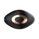 Adam & Eve Alan Vibrating Rechargeable Cock Ring Black with a sleek design and remote control feature.