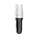 Adam & Eve Adam's Gawk Gawk Rotating & Vibrating Masturbator with clear sleeve and vibrating feature.