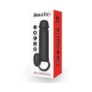 Adam & Eve Adams Xl Vibrating Extension Silicone With Remote Control product packaging featuring a black silicone extension.