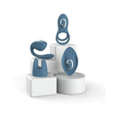 Adam & Eve Four-play Vibrator Set featuring four interchangeable silicone toys on display.