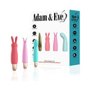 Adam & Eve Playful Seduction Bullet Vibrator Kit with three interchangeable silicone sleeves and packaging.