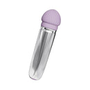 Adam & Eve Sweet Dreams Massager Kit with a silver texture and purple attachment for versatile sensations.