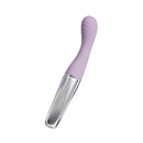 Adam & Eve Sweet Dreams Massager Kit purple vibrator with textured silver base for optimal grip and pleasure.