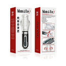 Adam & Eve Adam's Gawk Gawk 3.0 Thrusting Vibrating Sleeve packaging with features and product details.