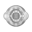 Adam & Eve Adam's Gawk Gawk 3.0 Thrusting Vibrating Sleeve top view, featuring a mouth-shaped opening and nubby ticklers.