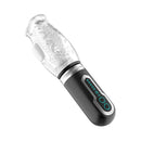 Adam & Eve Adam's Gawk Gawk 3.0 Thrusting Vibrating Sleeve with a clear mouth-shaped design and control buttons.