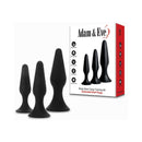 Adam & Eve Booty Boot Camp Anal Plug Training Kit with three graduated silicone plugs for anal play.