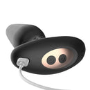 Adam & Eve Carl Jr Vibrating & Rimming Plug with control buttons and charging port.