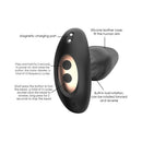 Adam & Eve Carl Jr Vibrating & Rimming Plug features magnetic charging port and silicone case for ultimate stimulation.