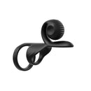 SVibe Snail Jovi Couples Ring Black showcasing dual vibrating motors for enhanced pleasure.