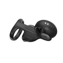 SVibe Snail Jovi Couples Ring Black, a black couples' toy for synchronized stimulation and pleasure.