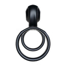 SVibe Snail Jovi Couples Ring Black viewed from above, featuring dual rings for enhanced pleasure during intimacy.